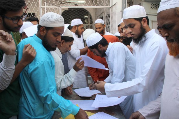 Uniform Civil Code: Muslims protests at Mosques in Hyderabad